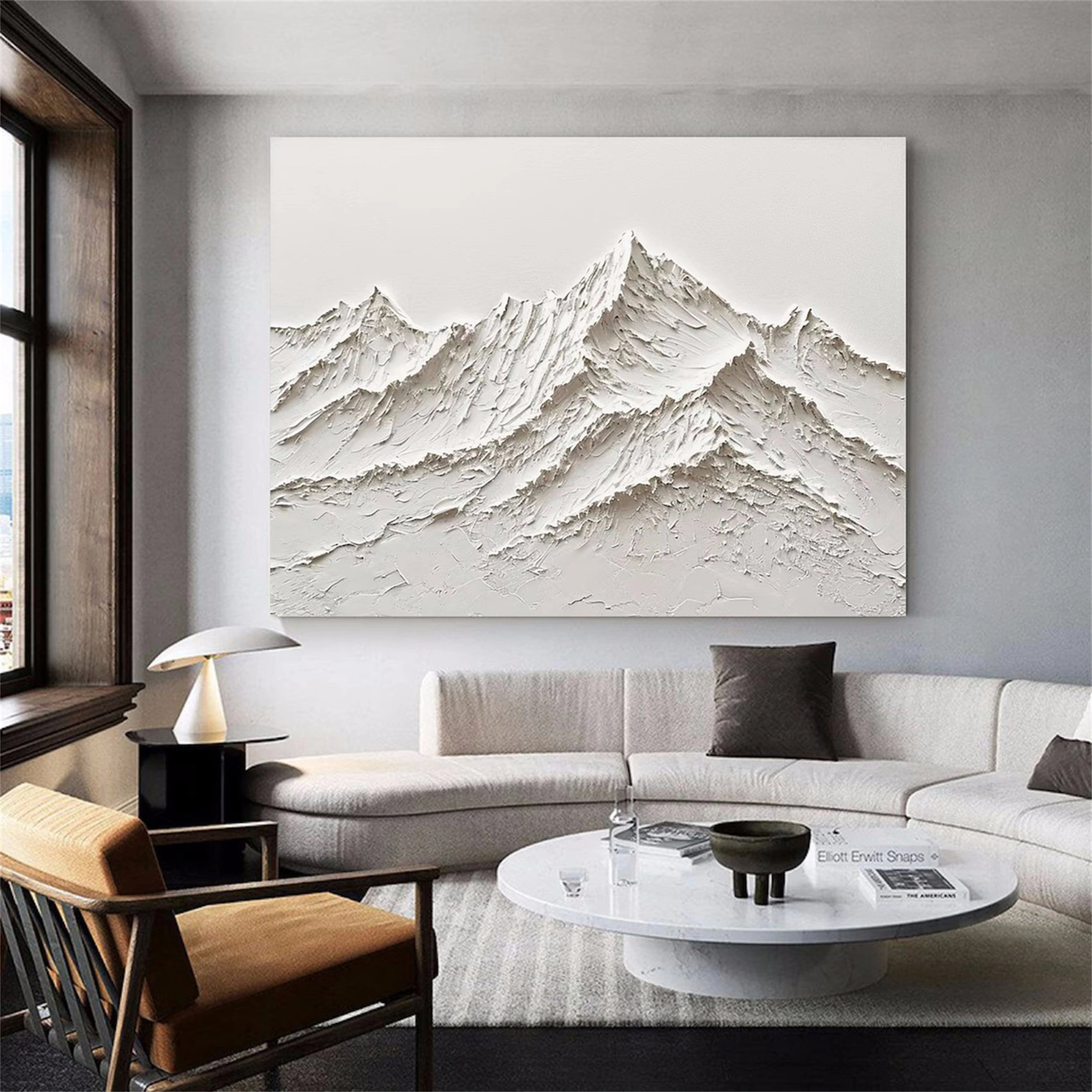 Minimalist Textured Plaster Art Painting - Modern Abstract Wall Decor for Living Room, Bedroom & Office #MM118