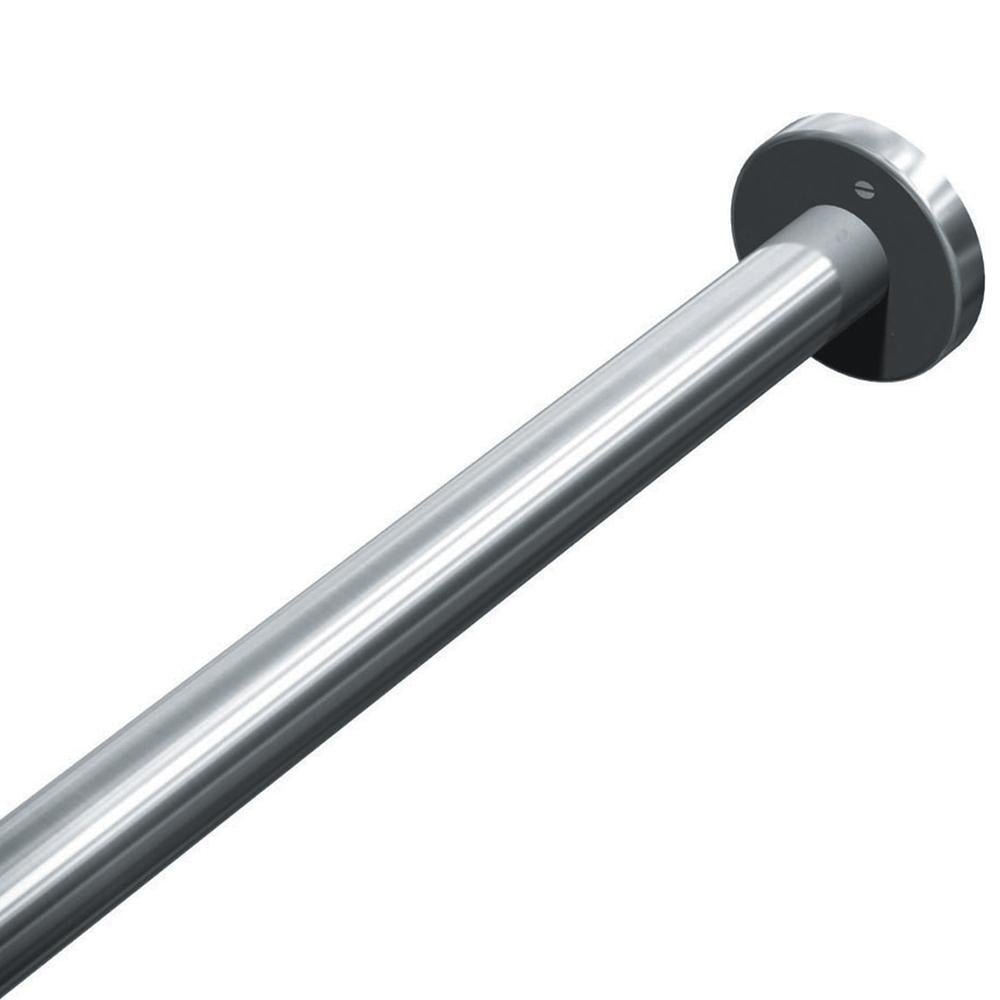 ASI 1204 1 End Flanges for Shower Curtain Rod - Heavy Duty Metal Finishing Caps (1 Pair) - Perfect for Bathroom Decor & Shower Enclosure Accessories