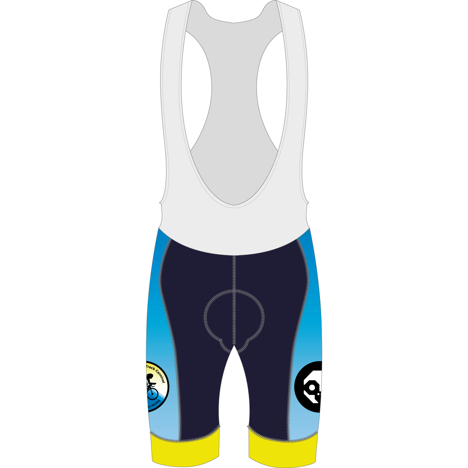 Drome Masters Track Carnival Bib Shorts - High Performance Cycling Shorts for Men & Women | Perfect for Road Biking, Indoor Training & Triathlons