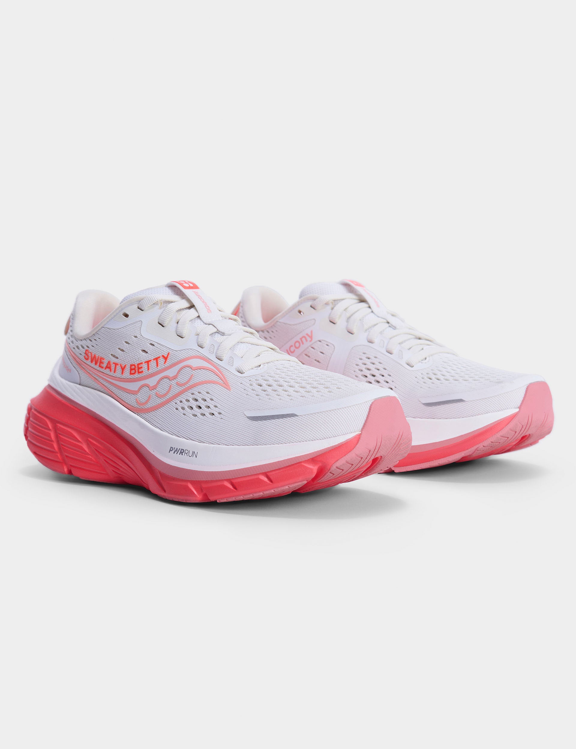 Saucony Guide 18 Running Shoes - Women's Fluro Flash Pink | Lightweight Cushioned Sneakers for Jogging & Gym Workouts | Sweaty Betty Collaboration