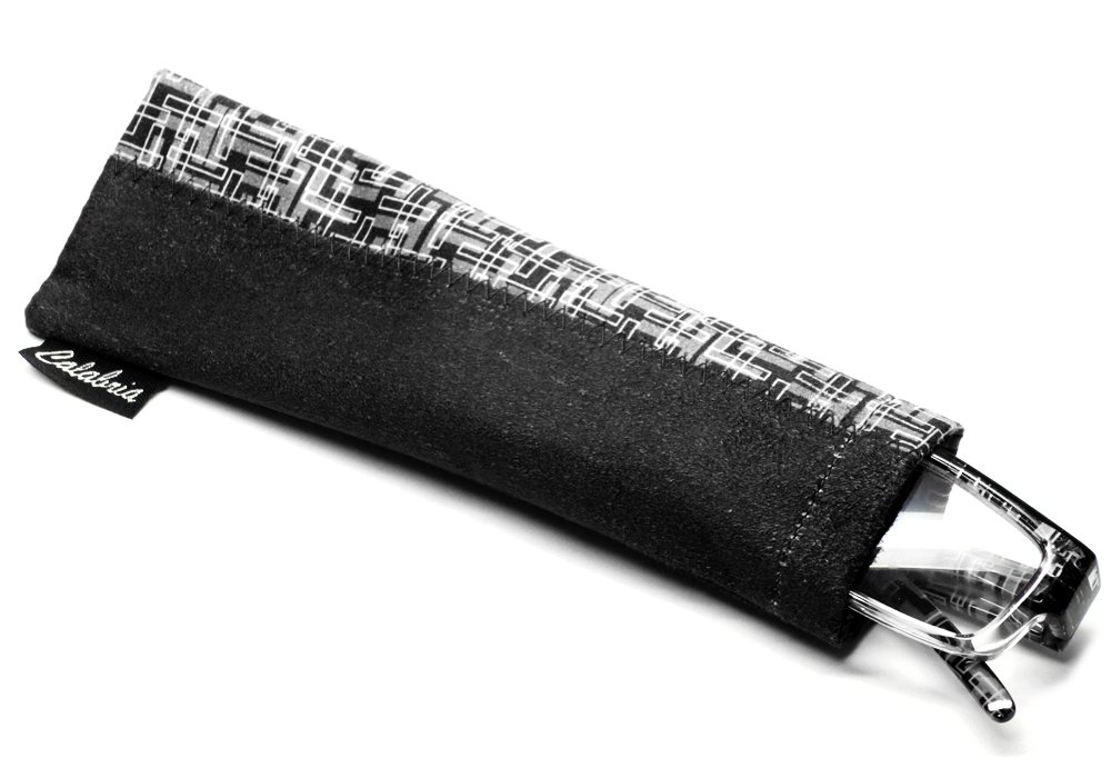 Calabria 743 Designer Reading Glasses with Matching Case - Lightweight & Stylish Readers for Women & Men - Perfect for Reading, Computer Work & Daily Use