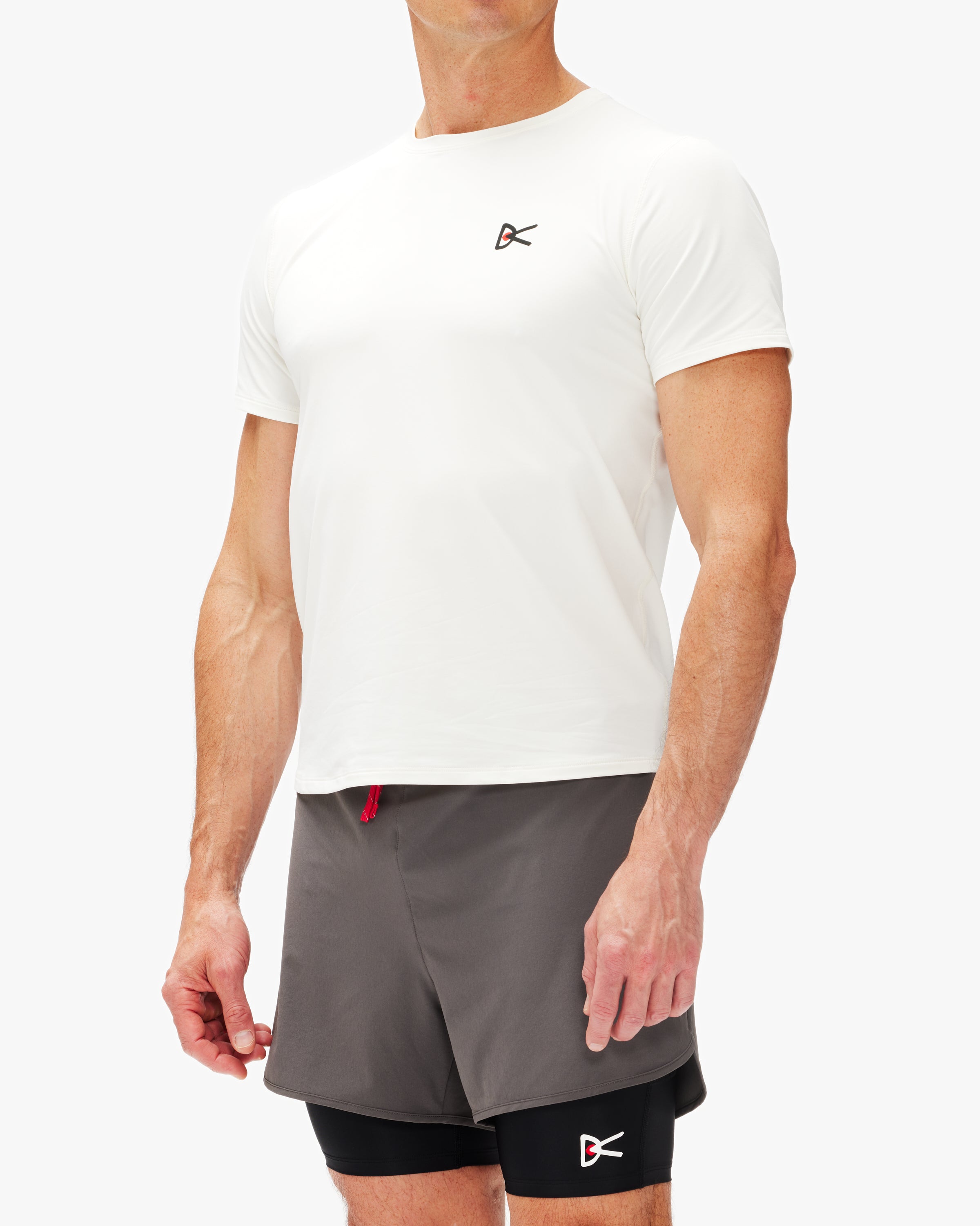 District Vision Deva Short Sleeve T-Shirt for Men - Lightweight Running & Yoga Tee - Breathable Activewear for Workouts & Casual Wear
