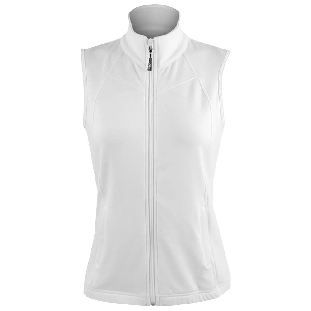 Lija Women's Time To Shine Wind Vest - Lightweight Water-Resistant Running Jacket for Outdoor Activities (White) - Perfect for Jogging, Hiking & Casual Wear