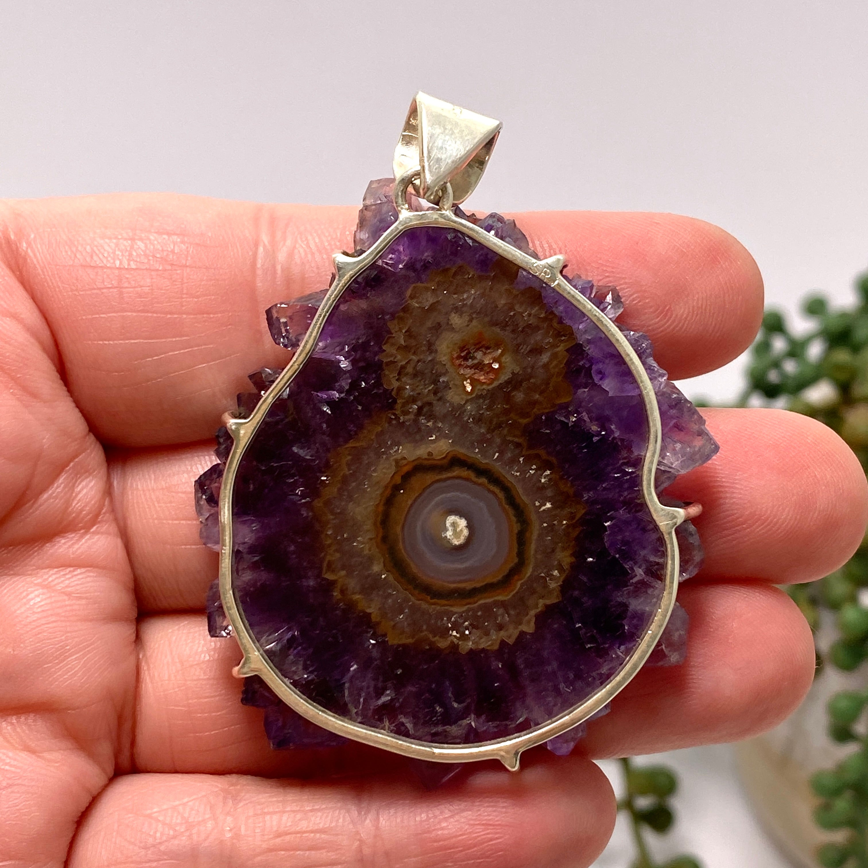 65mm Natural Amethyst Stalactite Pendant Necklace - Healing Crystal Jewelry for Meditation, Chakra Balancing & Spiritual Protection