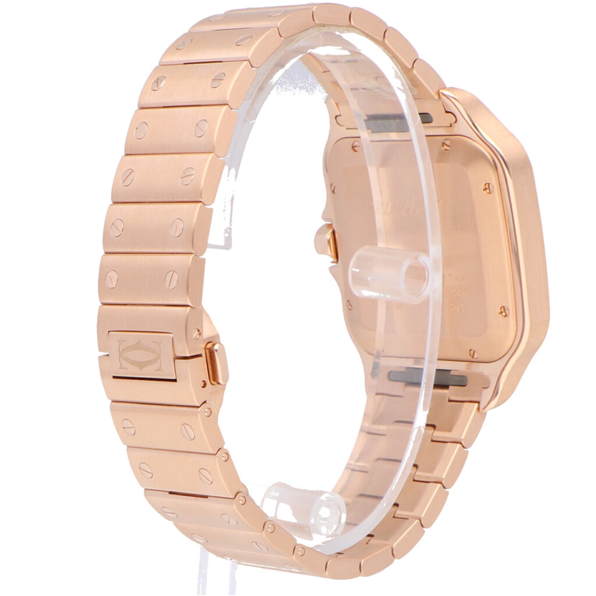 Cartier Santos Rose Gold Men's Luxury Watch - Classic Swiss Automatic Timepiece for Business, Gifts & Special Occasions