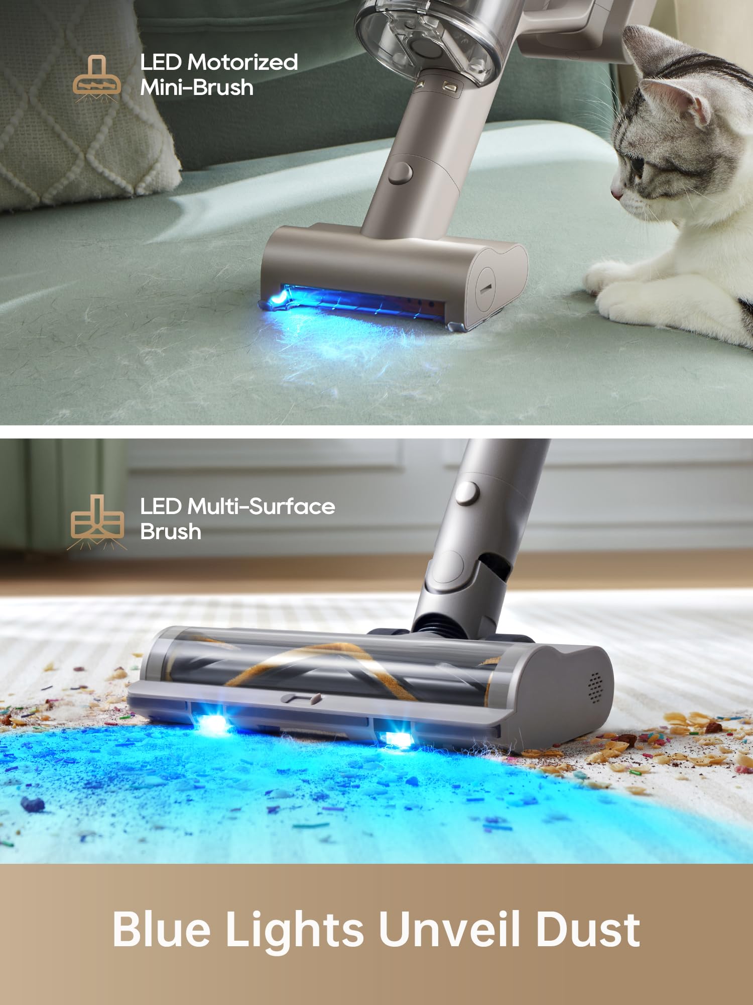 DREAME Z10 Station Cordless Vacuum Cleaner with 2.5L Auto Dust Base | Smart Stick Vacuum for Carpet, Hardwood & Tile Floors | Powerful Pet Hair Removal | Lightweight Home Cleaning for Living Room, Bedroom & Office