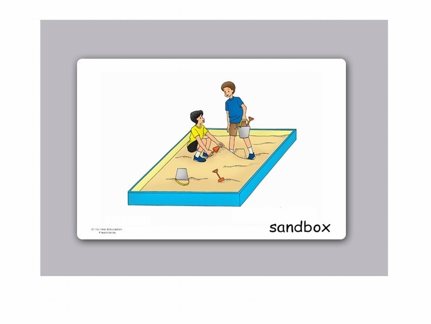 Yo-Yee English Vocabulary Flash Cards - Playground & Schoolyard Picture Cards with Teaching Activities & Game Ideas - Perfect for ESL, Preschool & Homeschool Learning