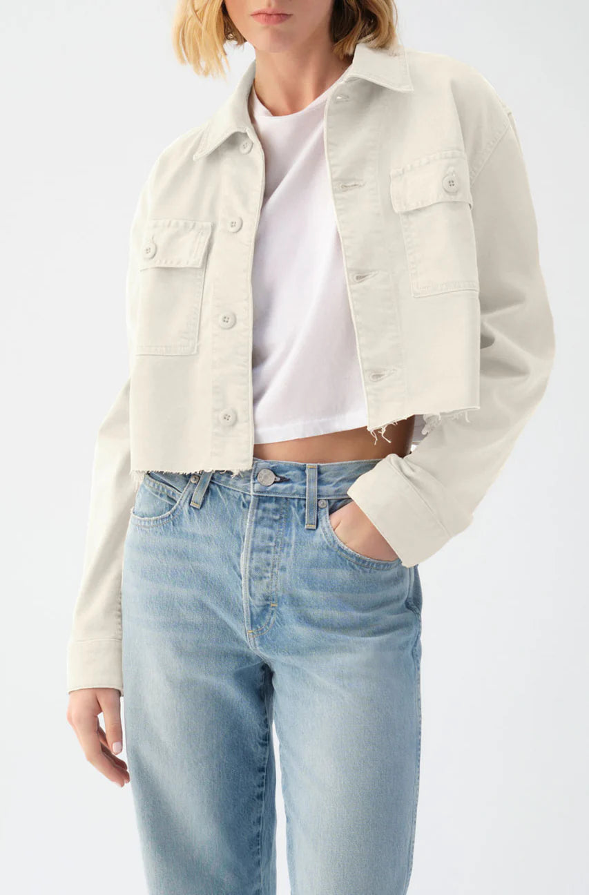 Carly Jacket in Bone Color - Women's Lightweight Outerwear for Fall & Winter | Perfect for Casual Outings, Travel, and Everyday Wear