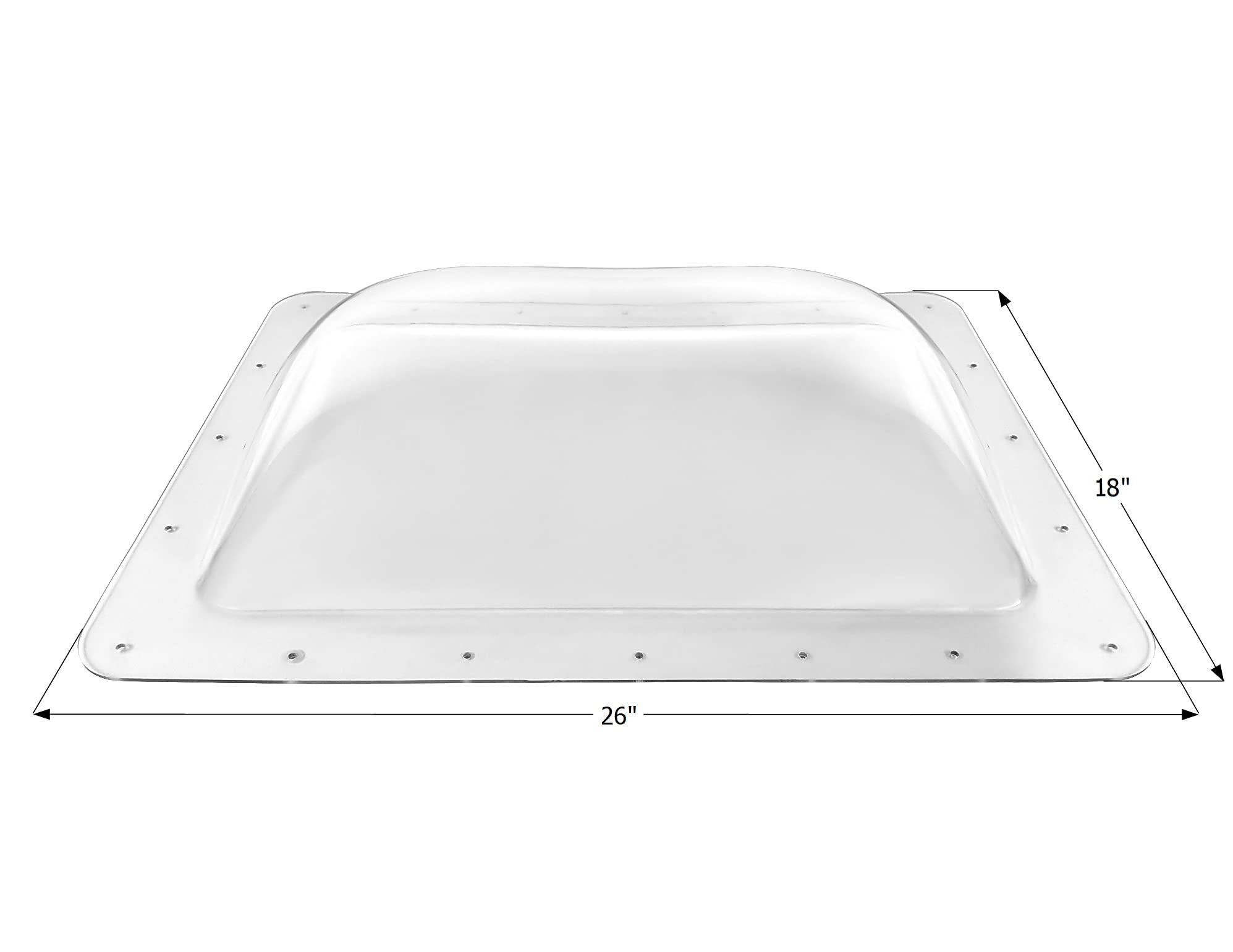 ICON 14147 Skylight SL1422AC - Clear Acrylic Roof Window for Natural Light - Perfect for Home, Garage, and RV Installation