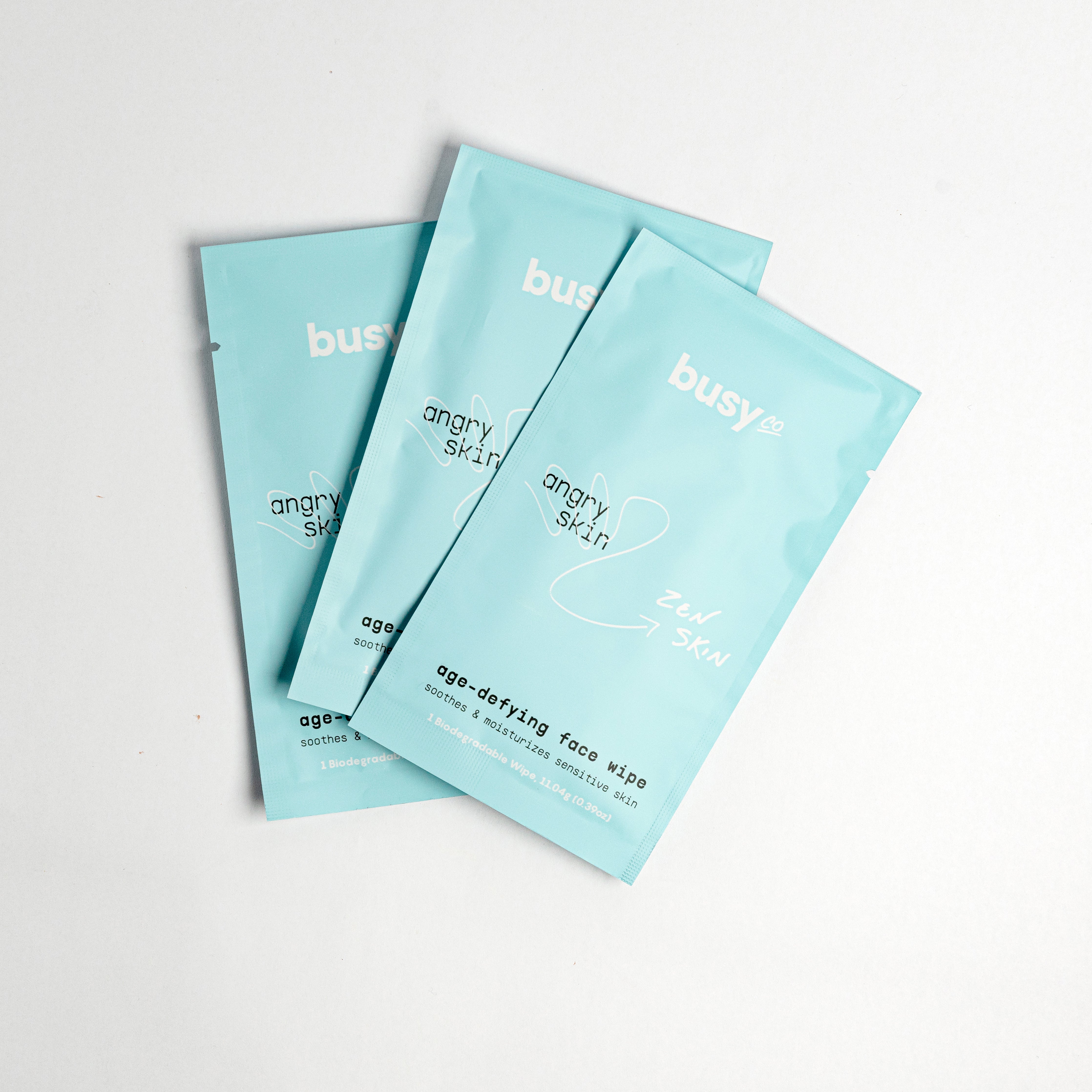Busy Co. Facial Cleansing Wipes - 15 Count | Gentle Makeup Remover & Skin Refreshing Wipes for Travel, Gym & On-The-Go Use