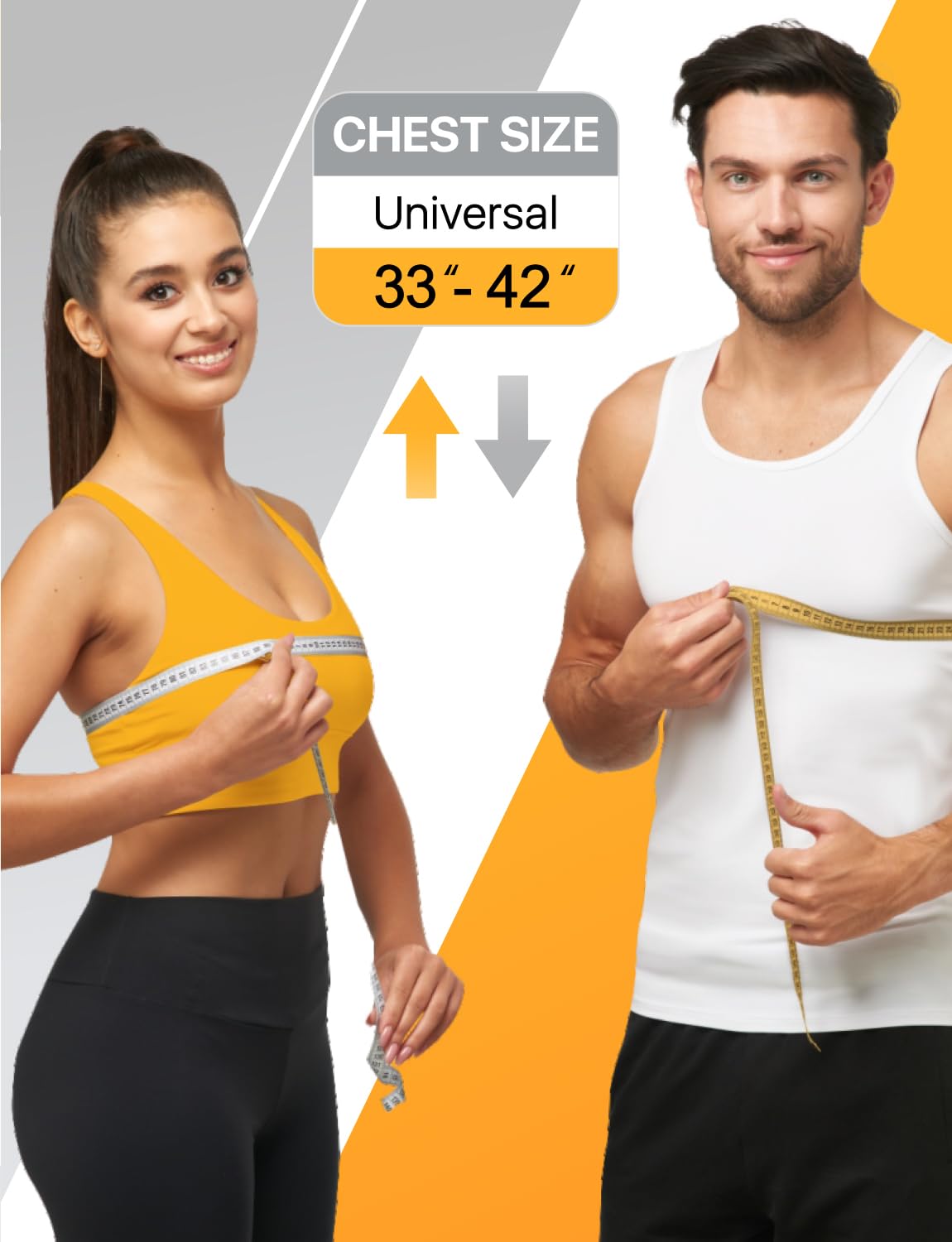 Adjustable Back Brace Posture Corrector for Women & Men (33-42 Inch) - Upper Back Support, Shoulder Straightener - Relieve Neck & Shoulder Pain - Perfect for Office Work, Driving & Daily Activities