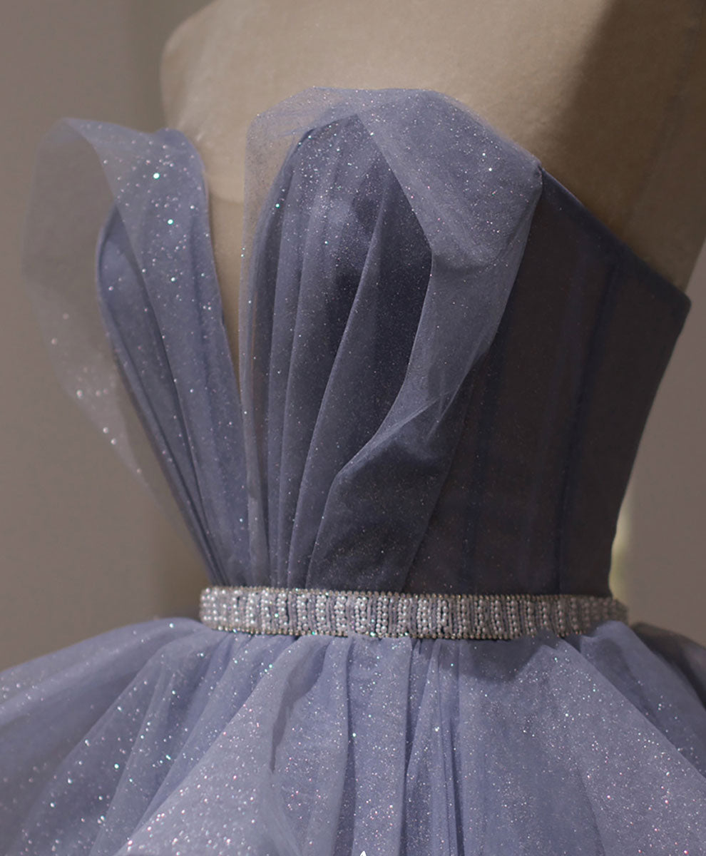 Elegant Purple Sweetheart Neck Tulle Sequin Long Prom Dress | Ball Gown for Graduation & Formal Events | Perfect for Homecoming, Quinceañera & Special Occasions