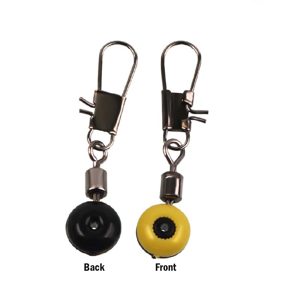 Premium Fishing Line Sinker Slides & Rolling Swivels with Interlock Snaps - Red/Yellow/Blue - Durable Float Connectors for Saltwater & Freshwater Fishing - Ideal for Bass, Trout & Catfish Angling
