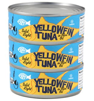 Trader Joe's Solid Light Yellowfin Tuna in Olive Oil - 3 Pack Cans | Premium Wild-Caught Tuna for Salads, Sandwiches & Healthy Meal Prep