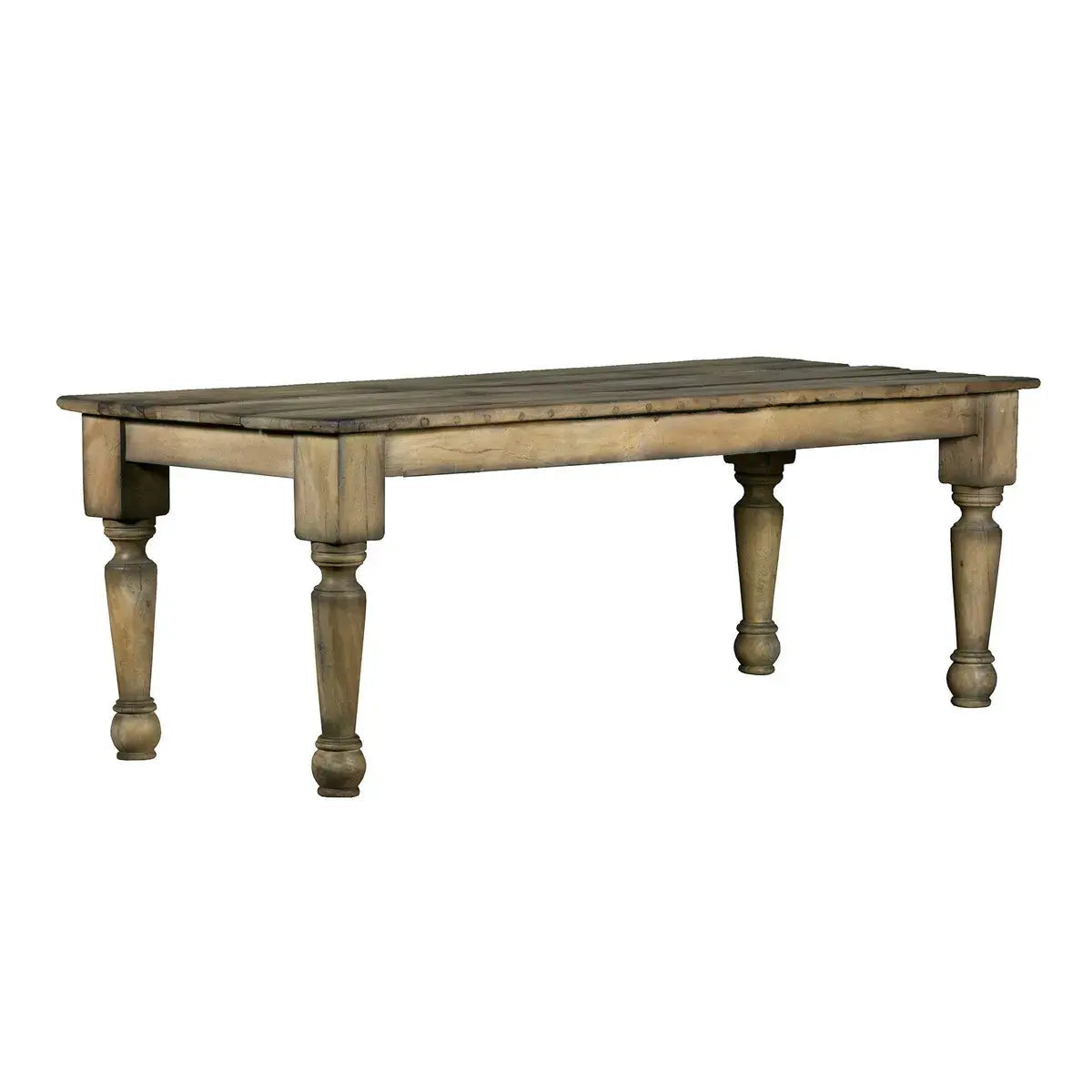 La Grange Table in Light French Gray - Elegant Dining Room Table for Farmhouse & Modern Home Decor - Perfect for Family Gatherings & Dinner Parties