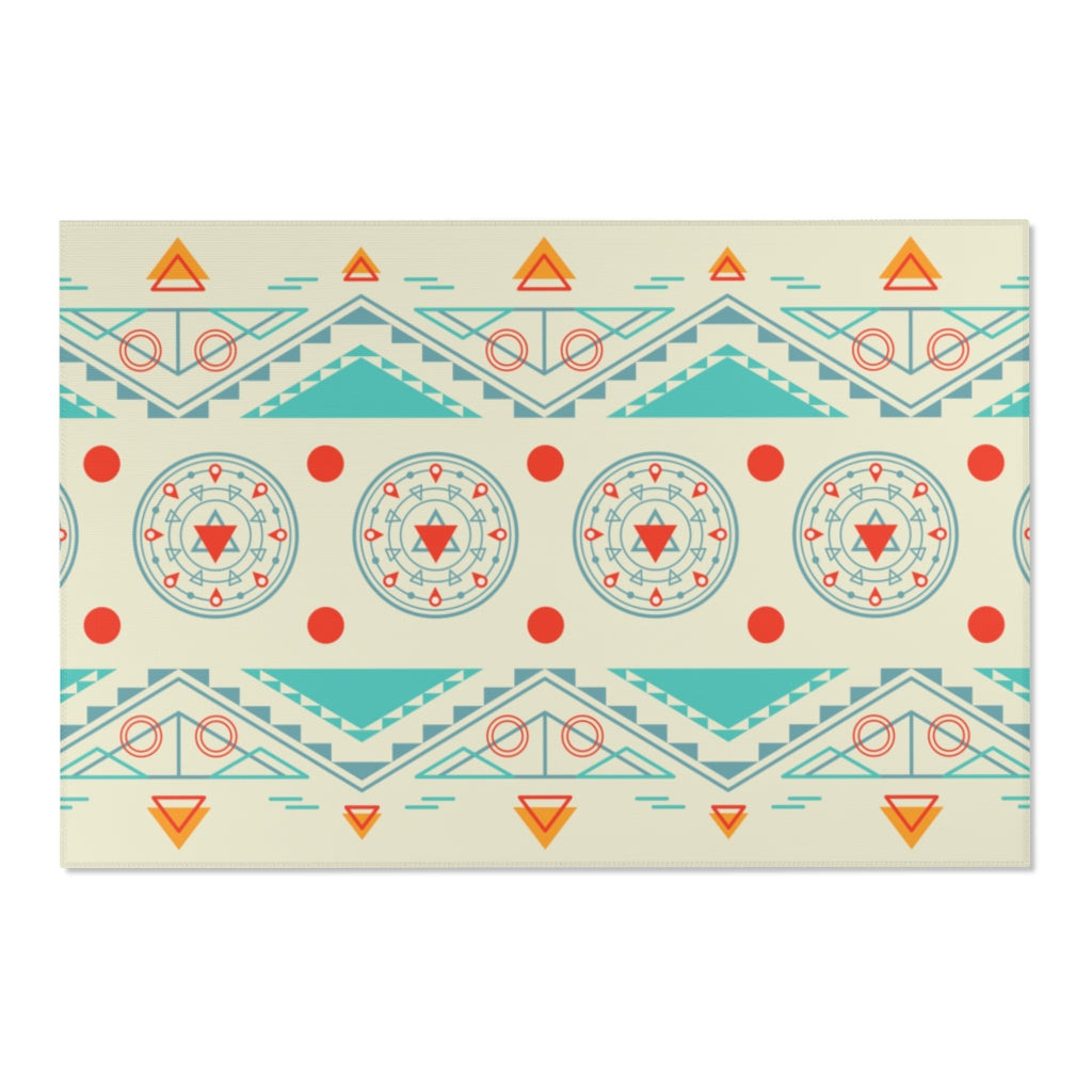 Stylish Area Accent Rugs - Lightweight Rustic Floor Mat for Living Room, Bedroom & Entryway Decor | Home & Office Use