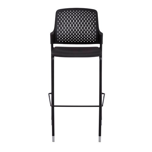Safco Next Polypropylene Bistro Chair - Set of 2, Stackable Outdoor Dining Chairs for Patio, Cafe & Restaurant Use