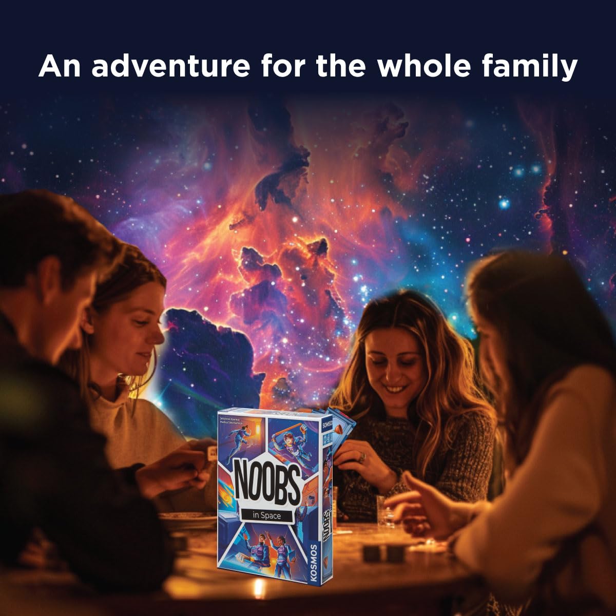 Noobs in Space - Cooperative Board Game for Puzzle Solving & Teamwork | Fun Family Game Night & Party Entertainment