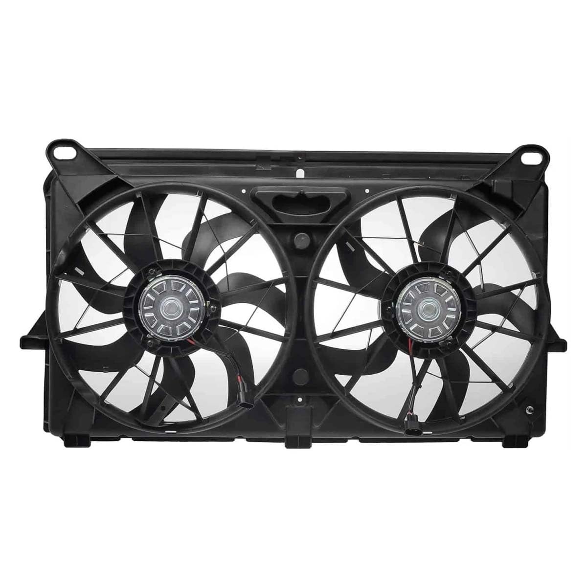 AutoShack Dual Cooling Fan Assembly Replacement for 2007-2013 Chevy Silverado 1500, Tahoe, Suburban, Avalanche & GMC Sierra 1500, Yukon XL 1500 V8 4WD/AWD/RWD - FA720655 - Perfect for Engine Cooling & Overheating Prevention