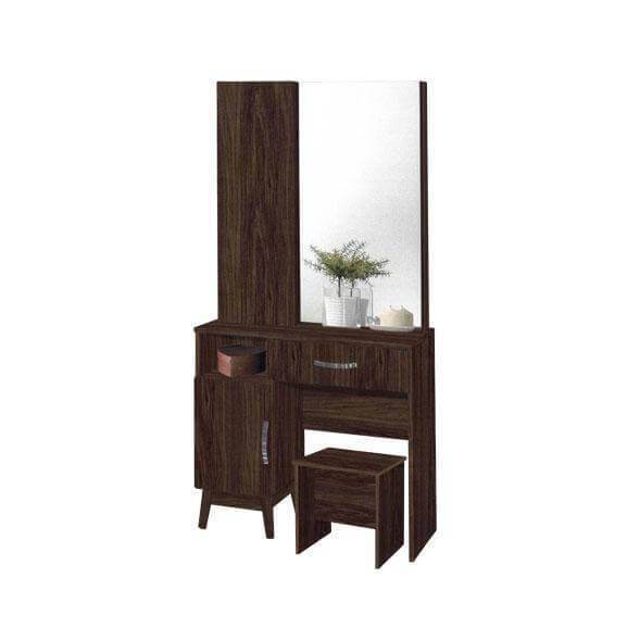 Heston Vanity Dressing Table with Stool - Modern Makeup Desk with Mirror & Storage for Bedroom, Bathroom - Perfect for Women's Beauty & Cosmetics Organization