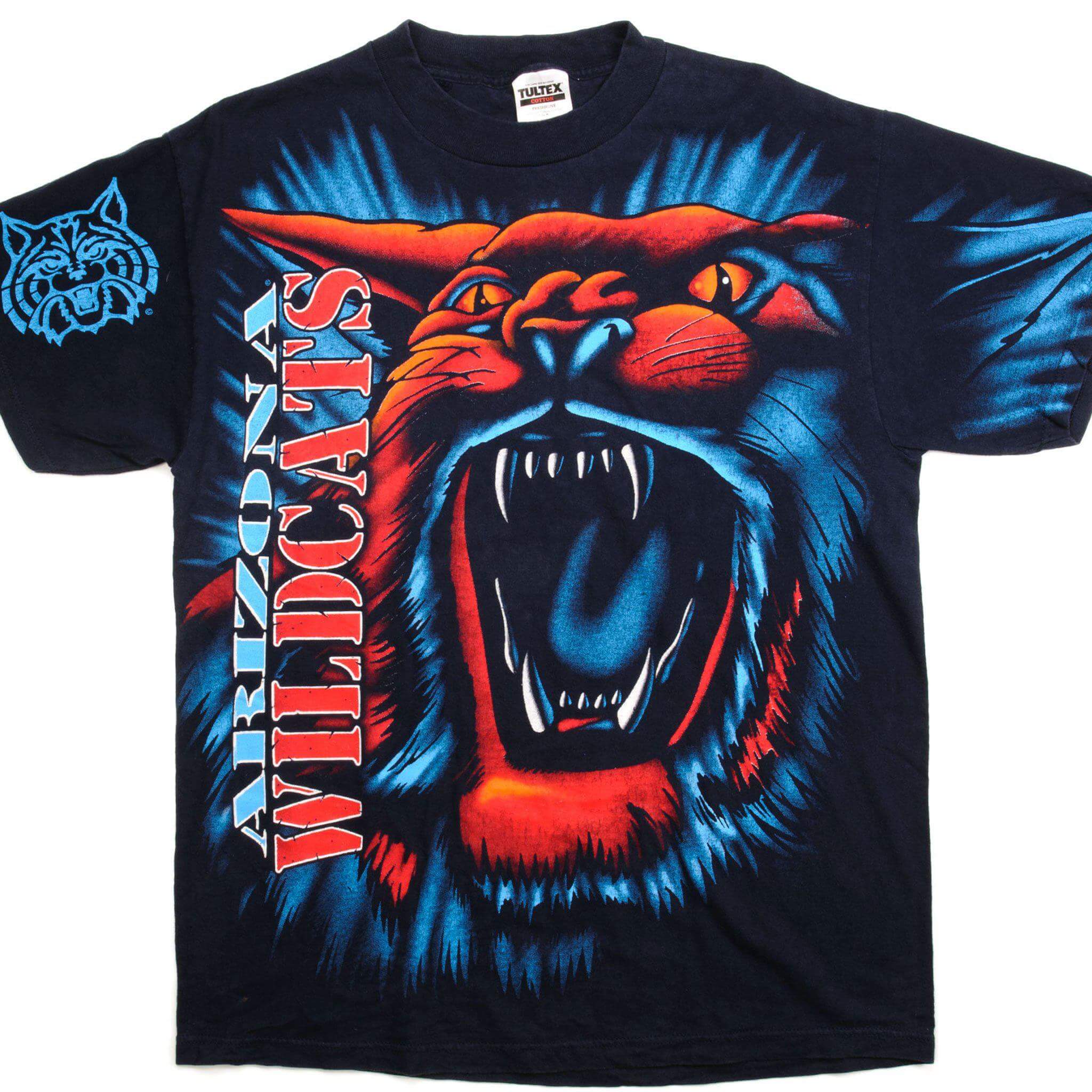 Vintage Arizona Wildcats T-Shirt for Men - Large Size - Comfortable Cotton Tee for Basketball Fans, Game Day & Casual Wear
