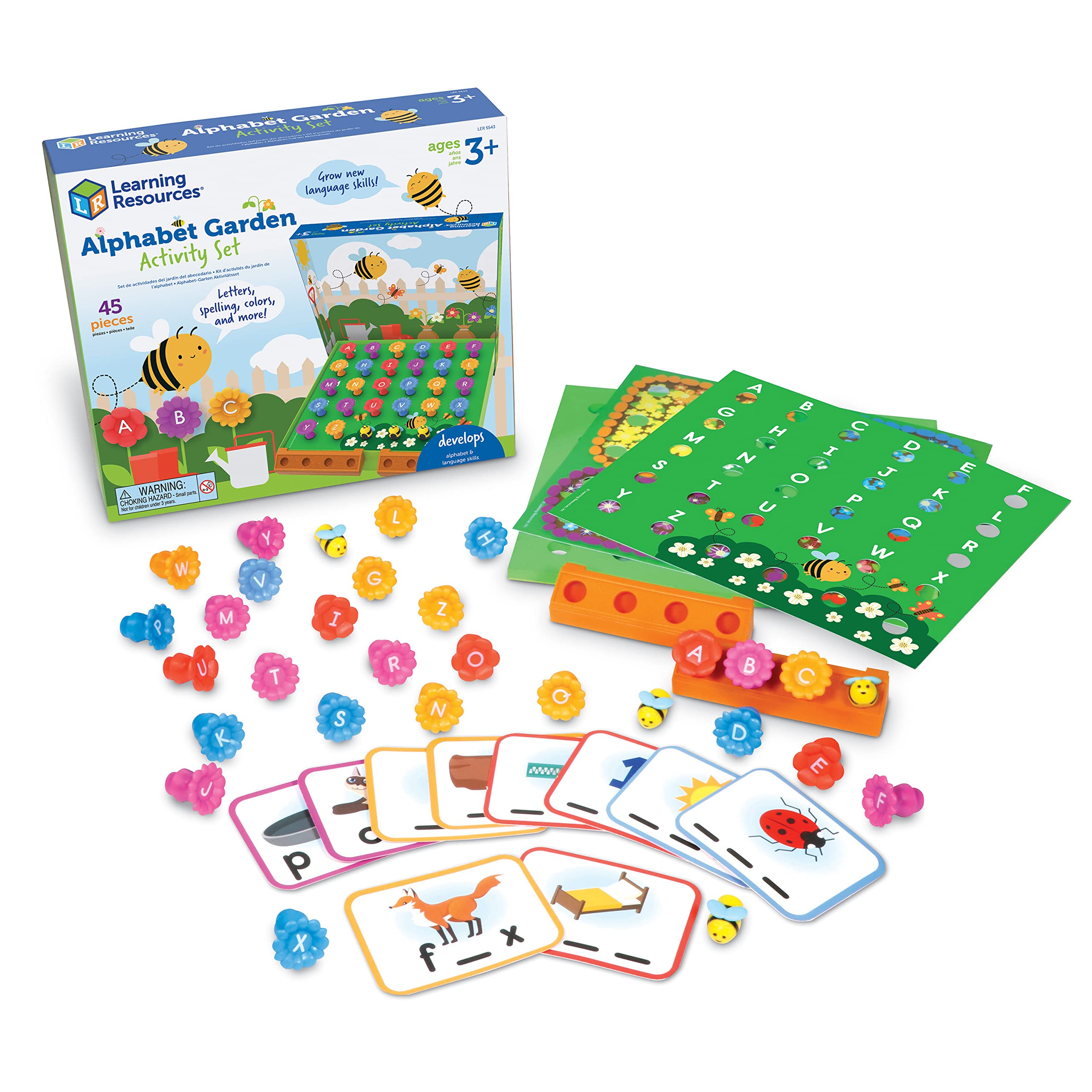 Alphabet Garden Activity Set - Preschool Learning Toys for Toddlers Age 3+ | Indoor Educational Games