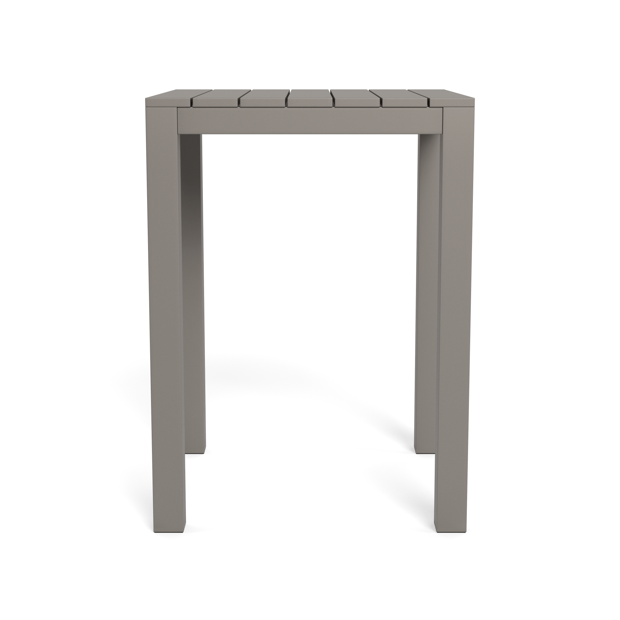 Premium Aluminum Square Bar Table - Durable & Modern Outdoor/Indoor Dining & Pub Furniture for Patio, Restaurant, or Home Decor