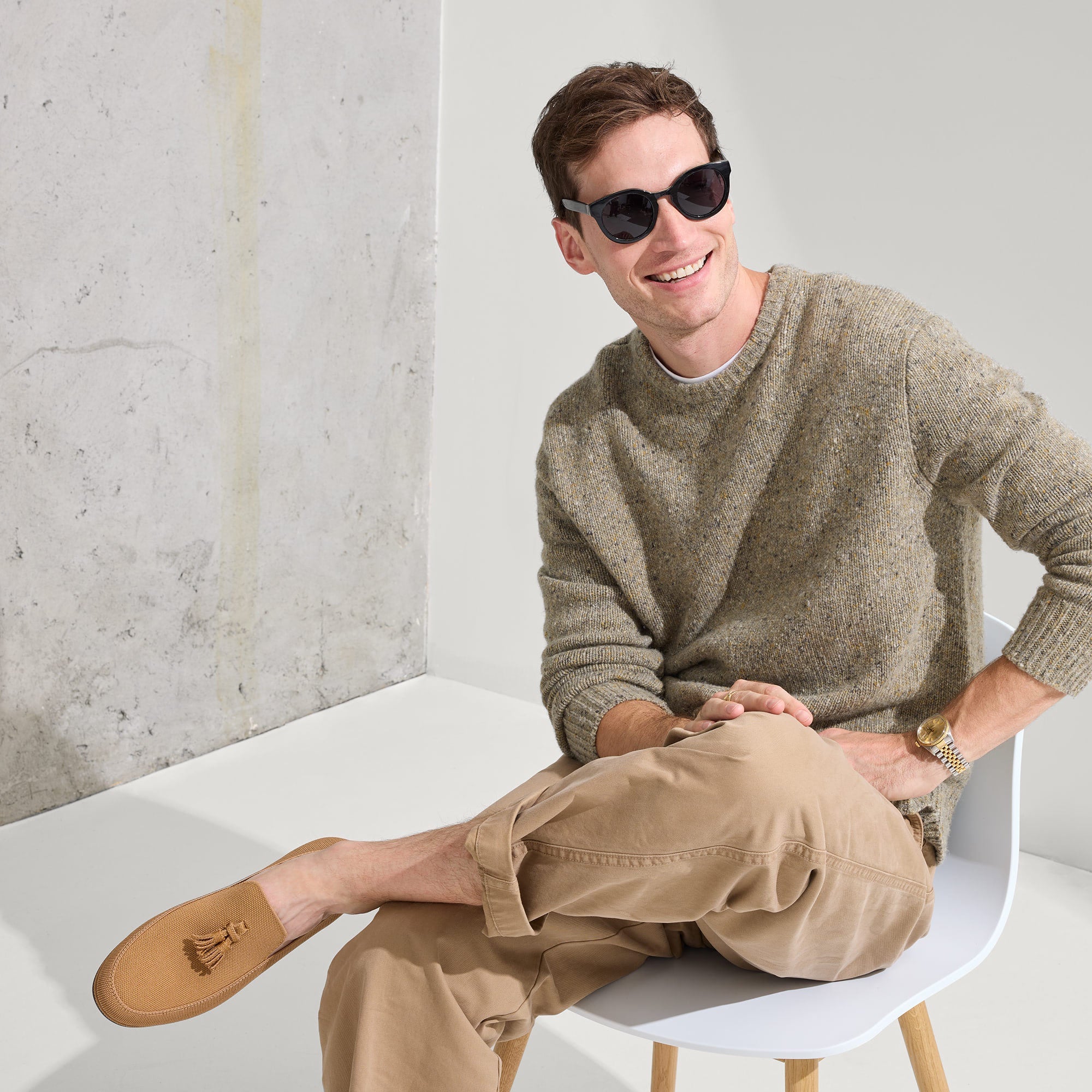 The Ravello Tassel Loafer in Whiskey - Classic Leather Slip-On Shoes for Men | Perfect for Business Casual, Office & Formal Occasions