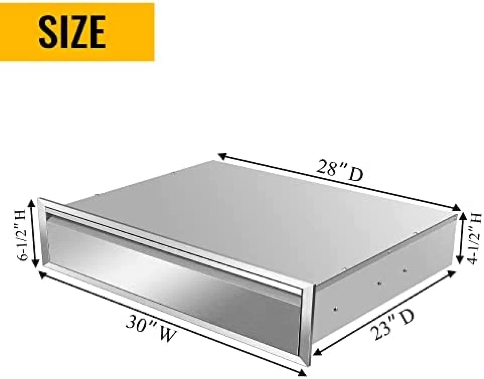 Stainless Steel Outdoor Kitchen BBQ Drawer - 30