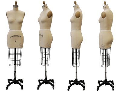 Professional Collapsible Dress Form with Adjustable Shoulder & Free Arm - Size 10 for Dressmakers | Perfect for Fashion Design, Tailoring & DIY Sewing Projects