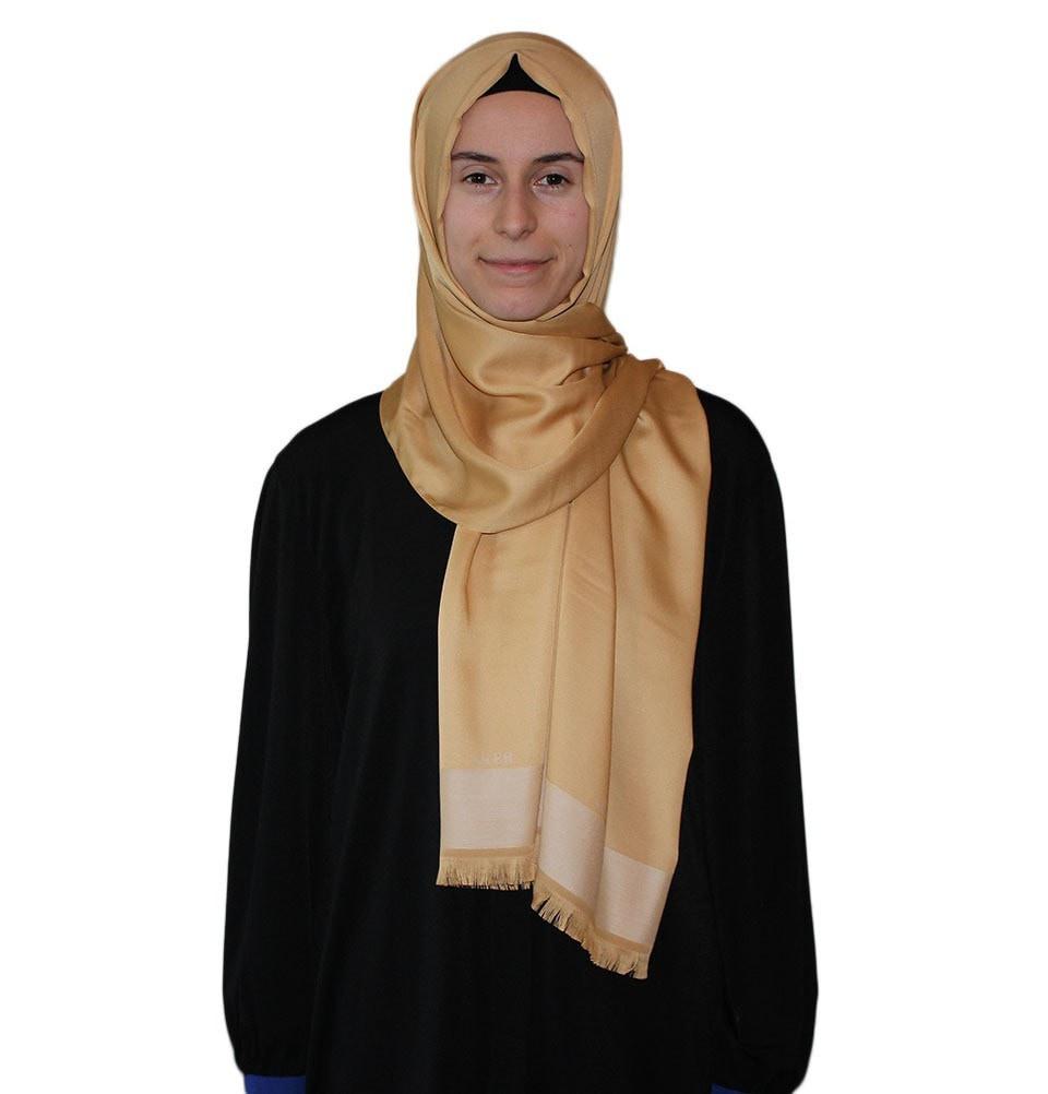 Aker Solid Shawl 1002SLK 962 Golden Beige - Elegant Women's Fashion Scarf for Casual & Formal Wear - Perfect for Office, Parties, and Everyday Outfits