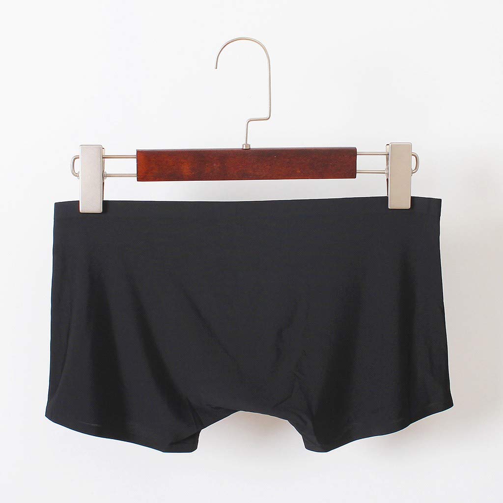 Premium Men's Ice Silk Underwear - Breathable & Comfortable Seamless Boxer Briefs for Everyday Wear - Fashionable & Sexy S-Label Design - Perfect for Workout, Travel & Daily Comfort