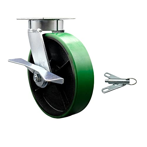 Swivel - Brake & Bolt on Swivel Lock - Green
