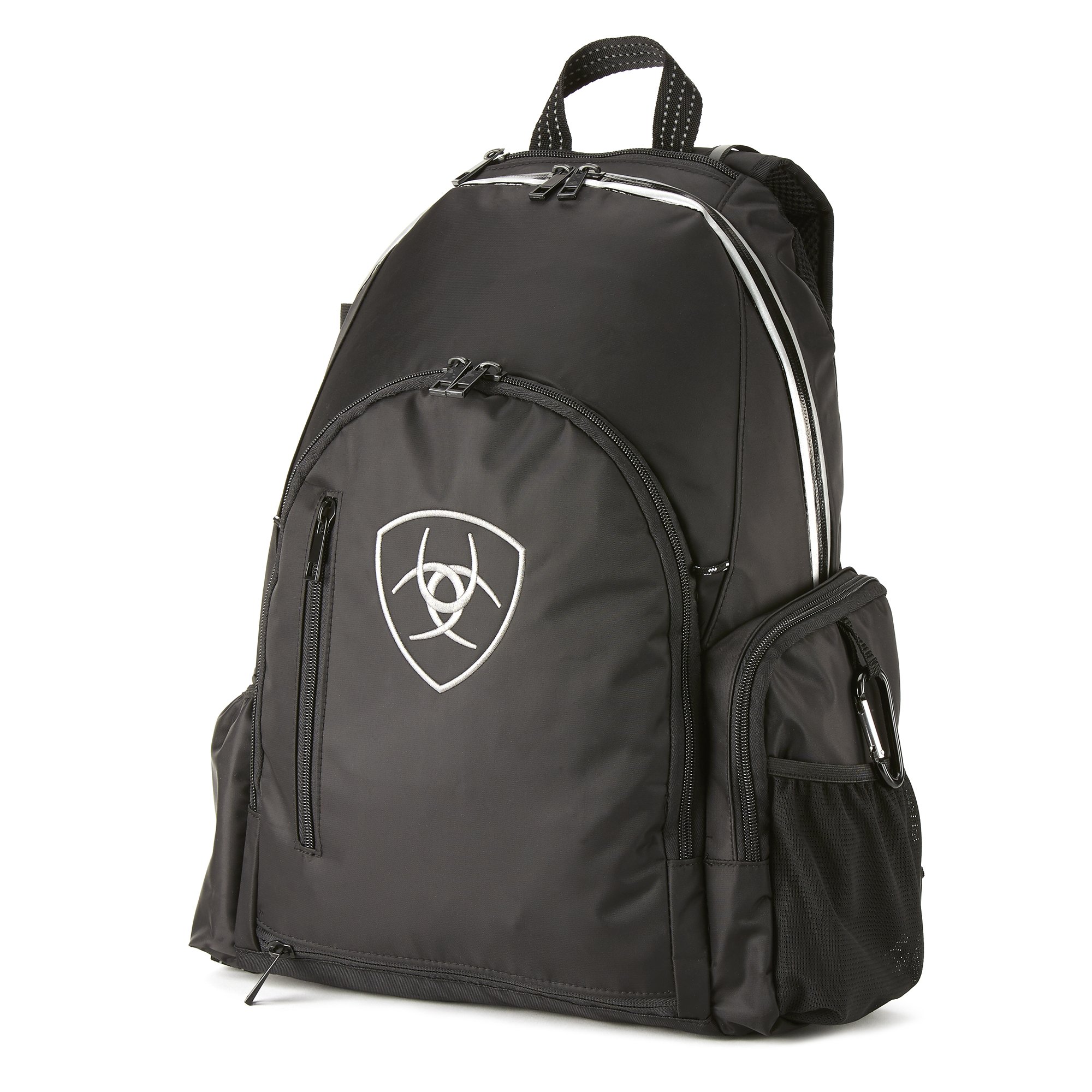 ARIAT Unisex Ring Backpack - Durable Black Daypack for School, Work & Travel - Water-Resistant One Size Fits All Backpack