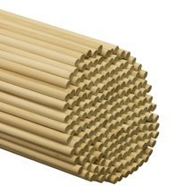 3/8 Inch x 48 Inch Wooden Dowels - Pack of 100 for DIY Crafts, Woodworking Projects, and Home Decor