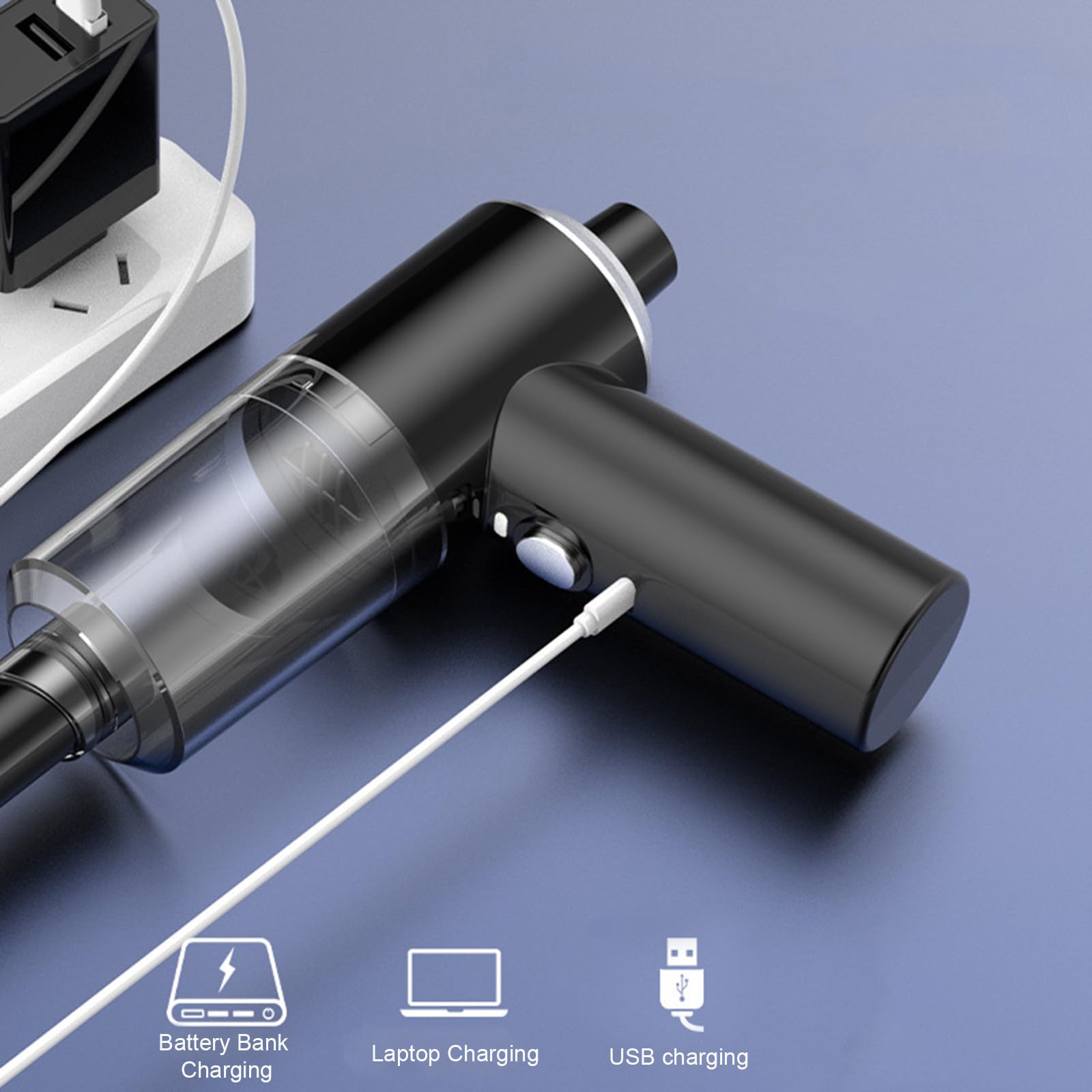 Powerful Cordless Handheld Vacuum Cleaner with LED Light - Best Suction for Car, Home & Office - Perfect for Pet Hair Cleaning & Quick Spills