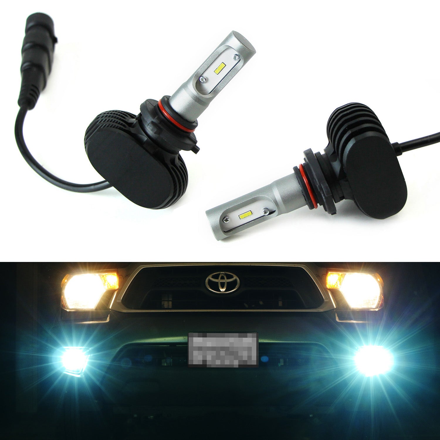10K Ice Blue 9005 9006 LED Headlight Bulbs - Super Bright Fog Lights & DRL Replacement Bulbs for Cars, Trucks, SUVs - Perfect for Night Driving and Off-Road Adventures