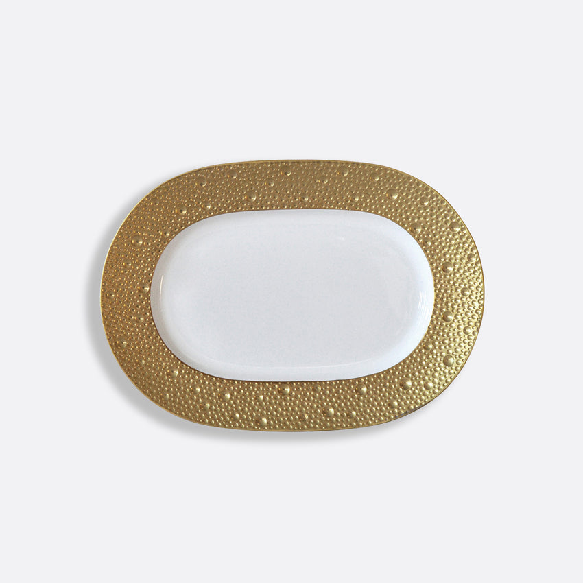 Bernardaud Ecume Relish Dish - 8.5x6 Inch Porcelain Appetizer Plate - Perfect for Serving Dips, Sauces, and Small Bites at Dinner Parties and Gatherings