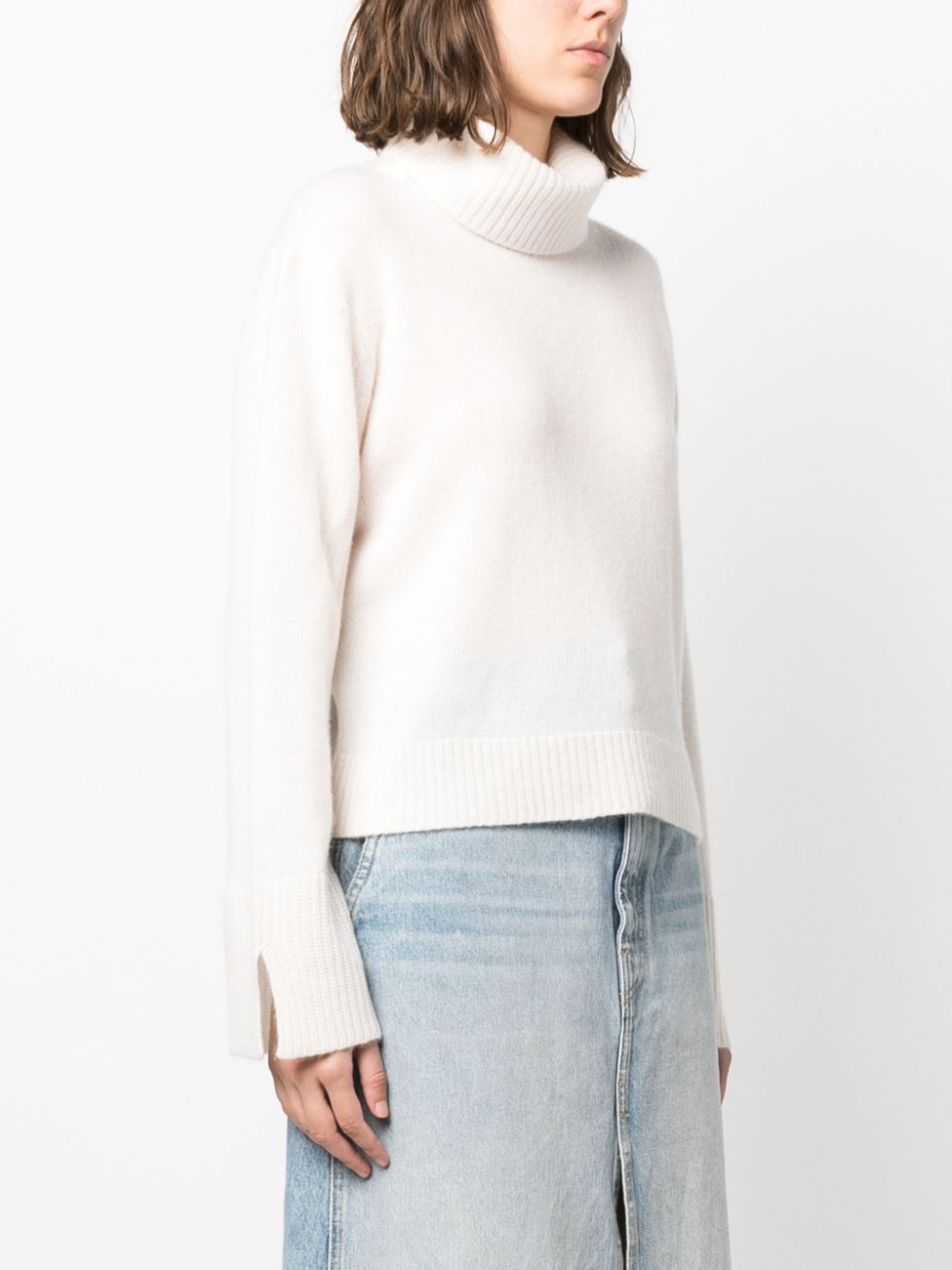 Premium 360 Cashmere Sweater for Women - Soft & Warm White Winter Pullover - Perfect for Office, Travel & Casual Outfits
