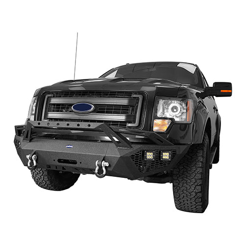 09-14 Ford F-150 SuperCrew Full Width Front Bumper, Rear Bumper & Roof Rack Set (Excluding Raptor) | Heavy-Duty Off-Road Protection & Cargo Solutions for Pickup Trucks