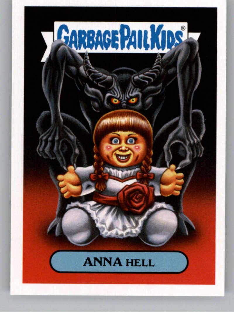 2019 Garbage Pail Kids Revenge of Oh, The Horror-ible Modern Horror Stickers #3A ANNA HELL Trading Card - Collectible Horror-Themed Stickers for Card Games, Scrapbooking & Pop Culture Fans