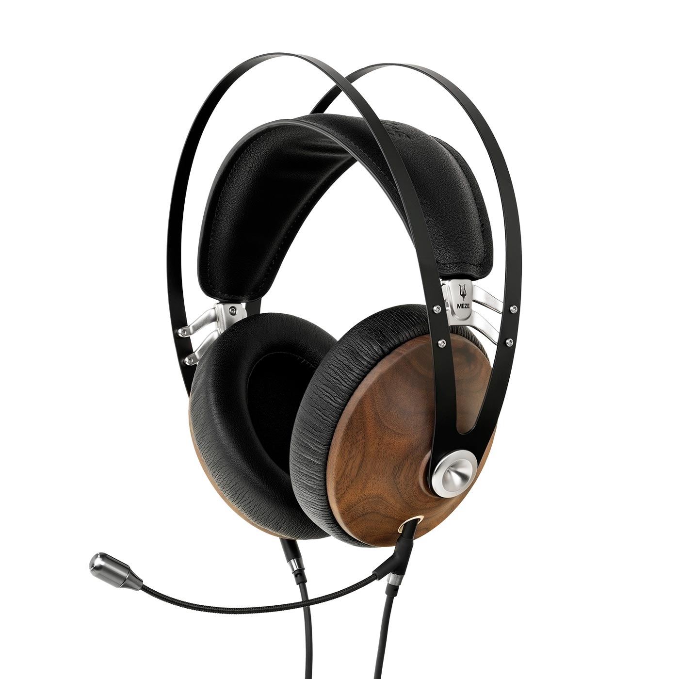 Meze 99 Classics Walnut Wood Headphones - Premium Over-Ear Wired Headset with Noise Isolation for Audiophiles, Music Lovers & Home Studio Use