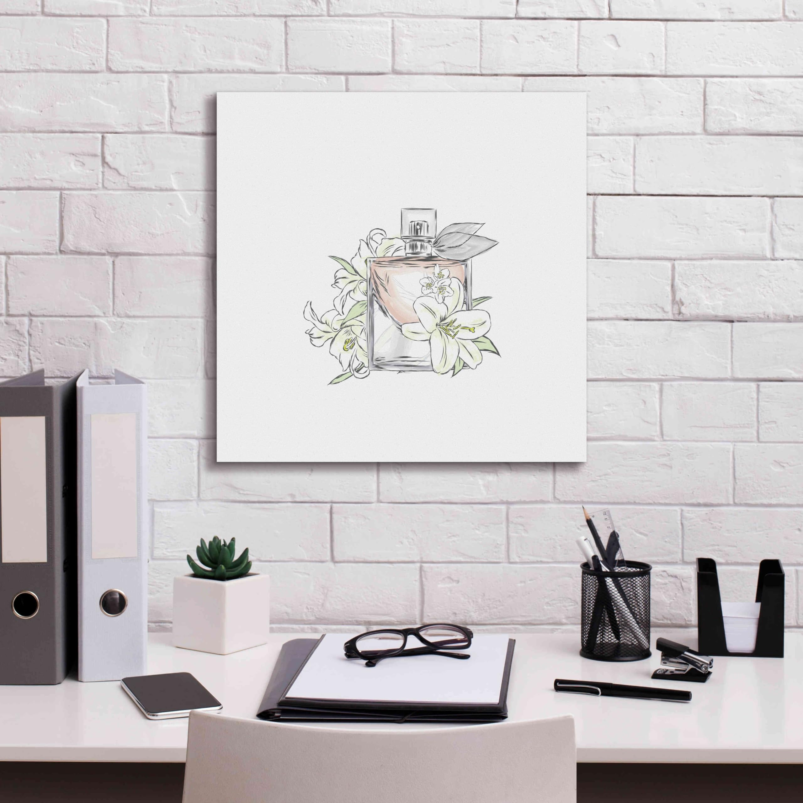 Epic Graffiti 'Perfume VI' by Incado - Premium Giclee Canvas Wall Art Print 18x18 Inches - Modern Home & Office Decor for Living Room, Bedroom, or Gallery Display