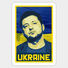 Stand with Ukraine Vinyl Sticker - Patriotic Zelensky Ukrainian Flag Decal for Cars, Laptops & Windows | Show Support for Ukraine | Waterproof & Durable