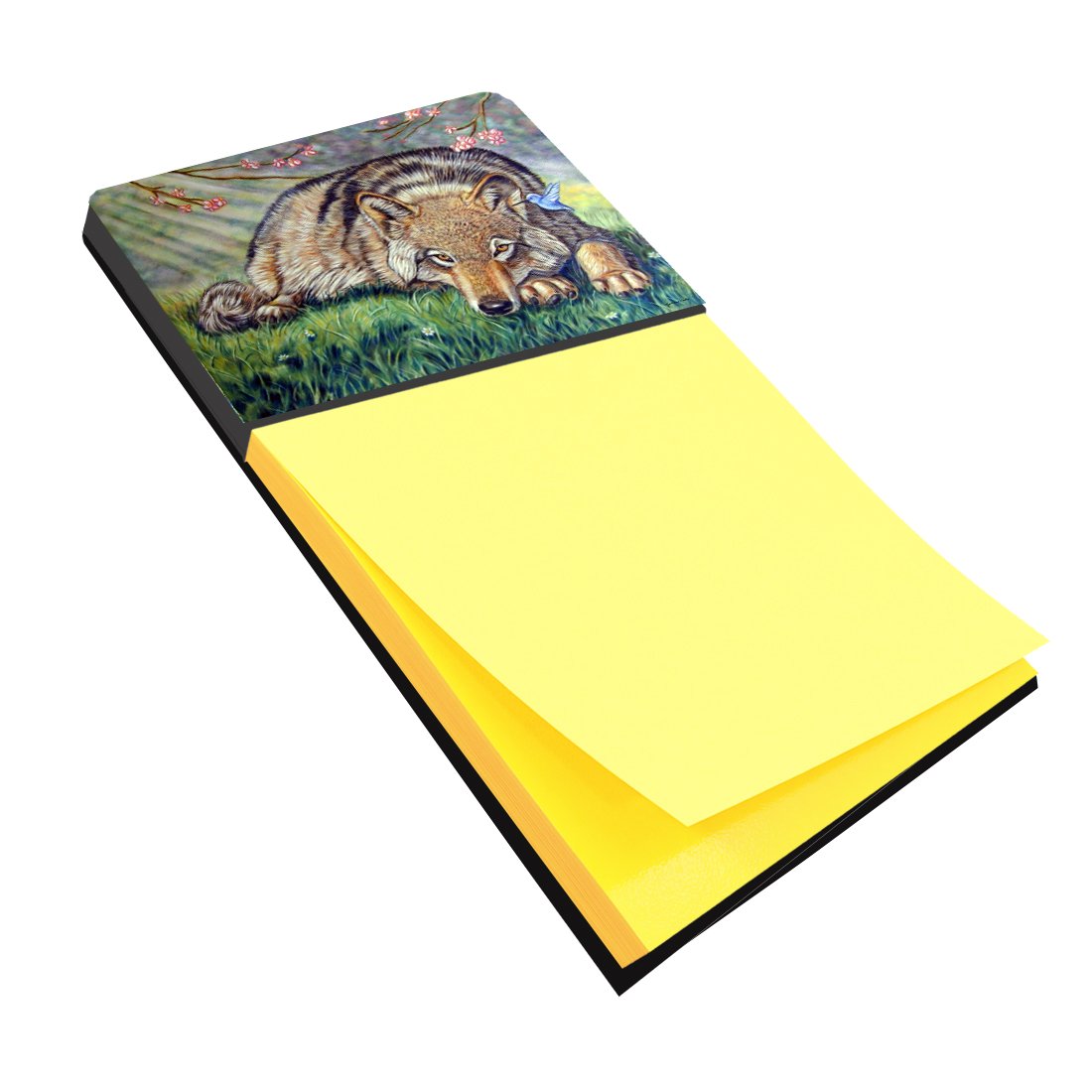 Caroline's Treasures Multicolor Desk Artwork Notepad Holder (7356SN) - Perfect for Office, Home & School Organization