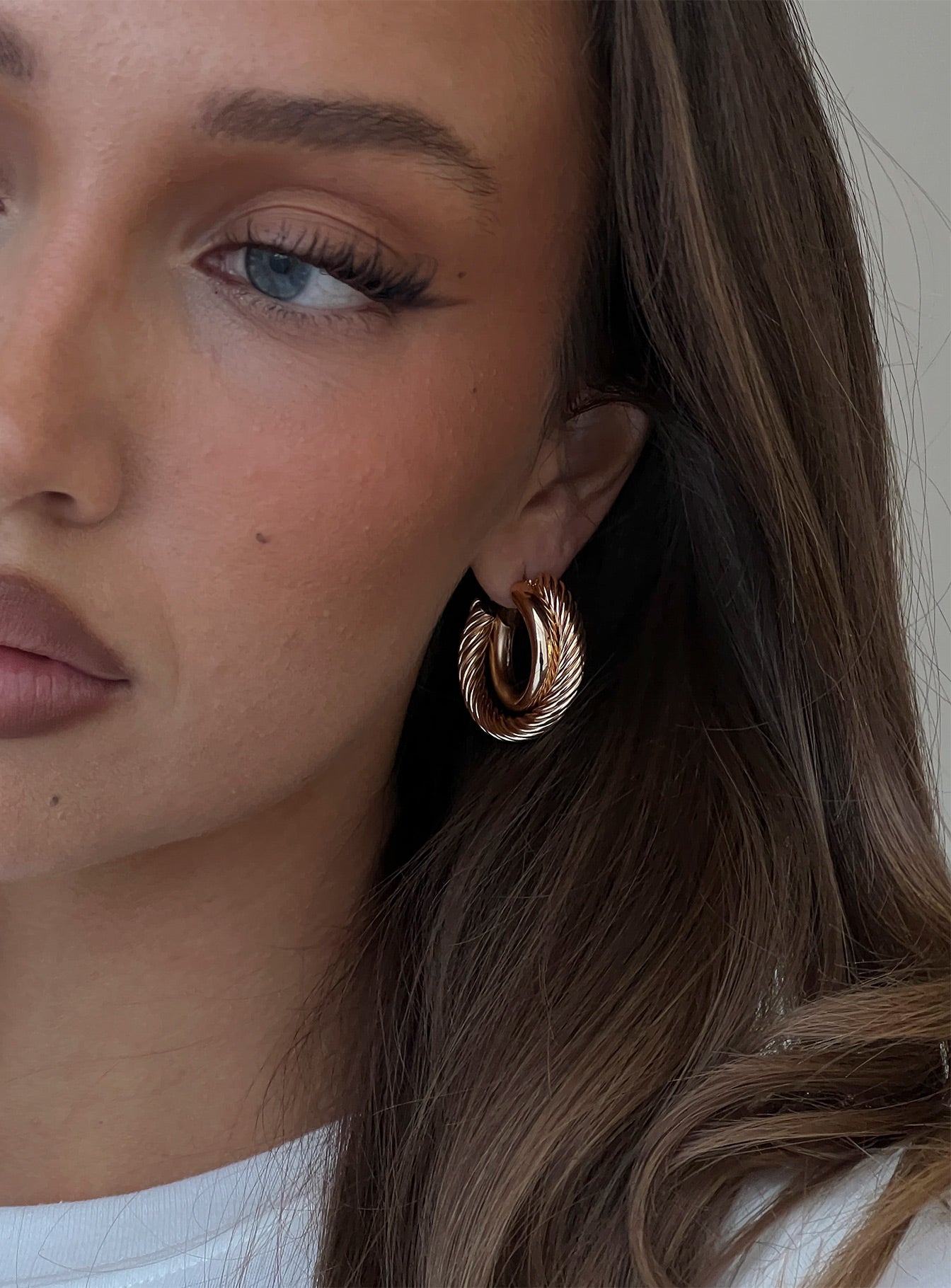 Aster Layered Hoop Earrings 14K Gold Plated Dainty Stackable Hoops for Women - Perfect for Everyday Wear, Parties & Gifts