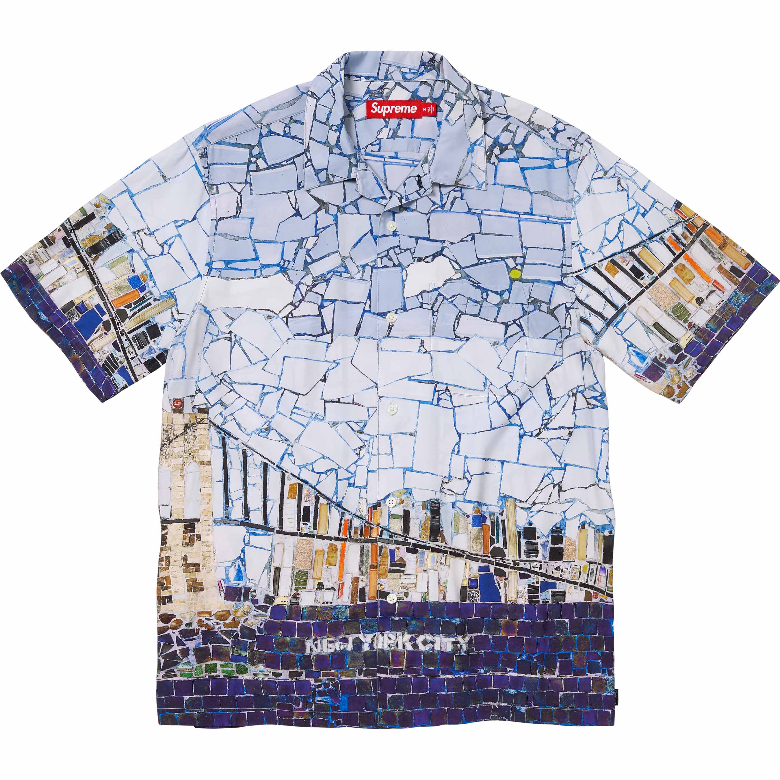 Supreme 24SS Mosaic Short Sleeve Shirt - Trendy Graphic Tee for Streetwear & Casual Outfits - Perfect for Summer Fashion and Urban Lifestyle