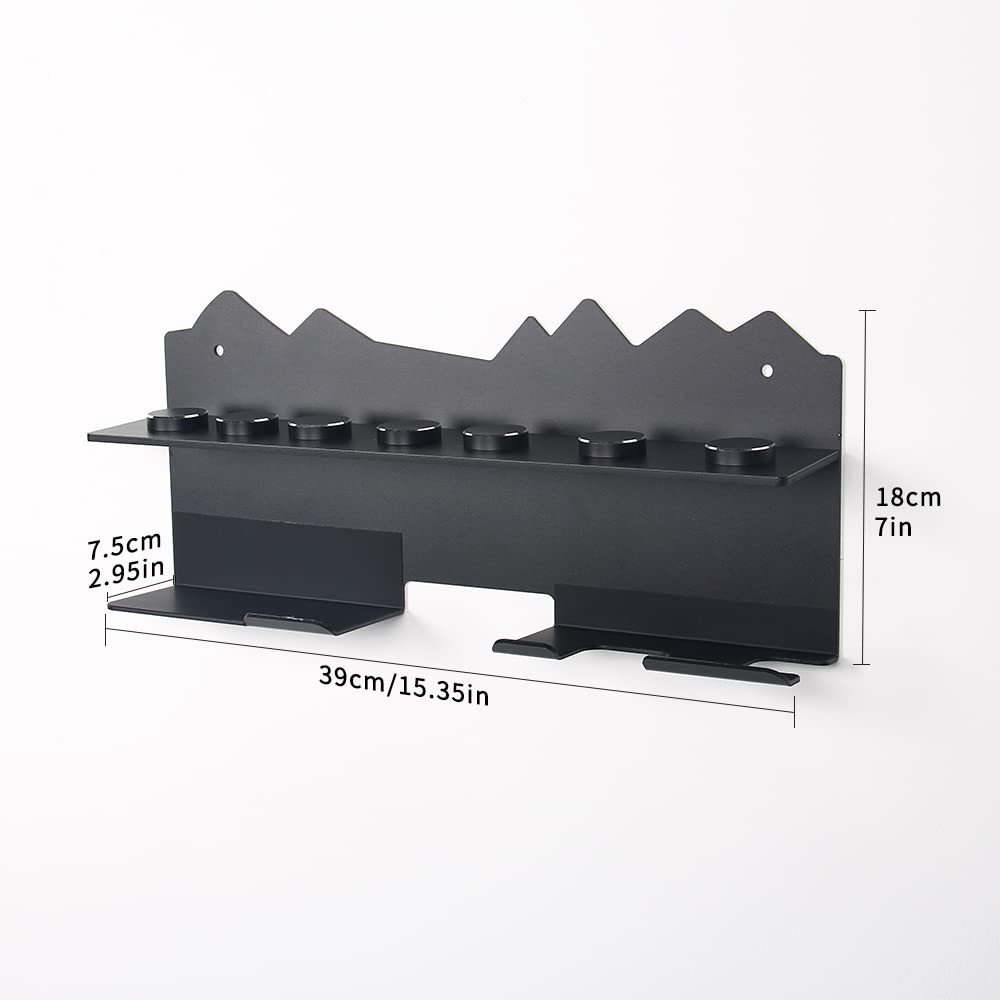 Dyson Airwrap Styler Accessories Storage Stand - Wall Mounted Hair Dryer Holder & Organizer Rack for Salon, Bathroom (Black) - Perfect for Styling Tools Storage & Clutter-Free Vanity Organization