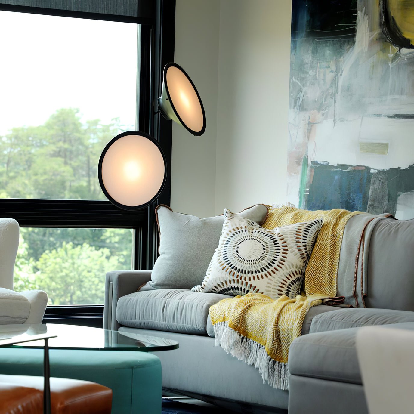 Modern Bulat Floor Lamp - Adjustable LED Standing Light for Living Room, Bedroom, or Office - Energy Efficient Home Decor Lighting with Remote Control