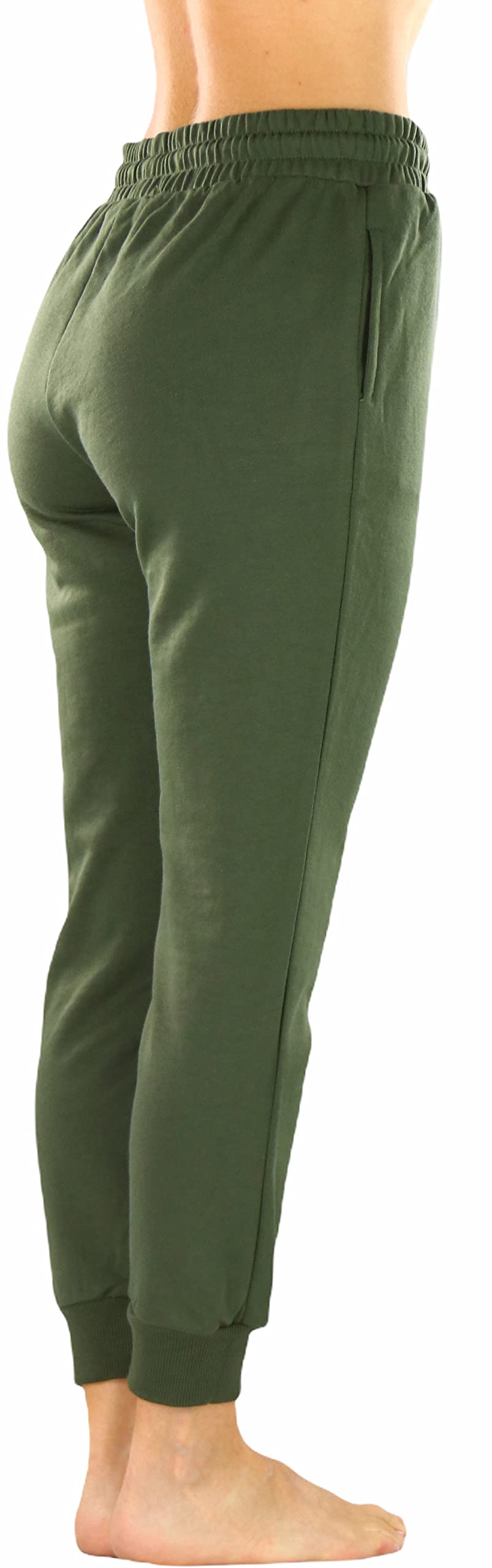 Stylish Women's French Terry Capri Jogger Pants with Drawstring Waistband - Comfortable Lounge Pants for Yoga, Running & Casual Wear